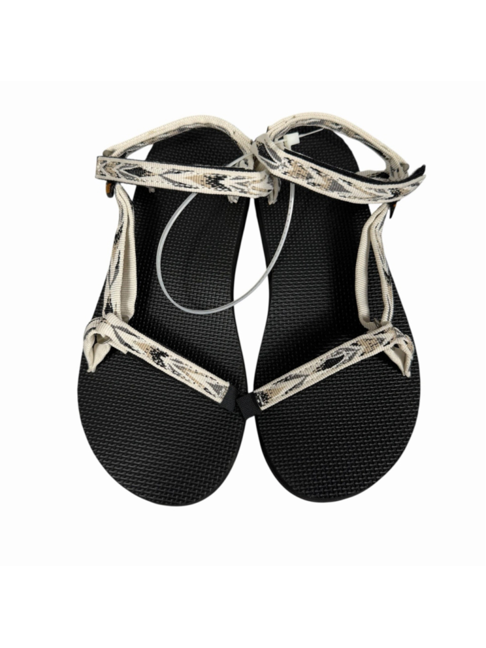 Teva Original Universal Slim Womens Size 6 Sandal archive wings white/ black - Picture 4 of 8